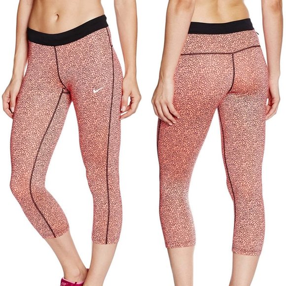 Nike Women's Dri-Fit AOP Relay Crop Running Tights - Picture 1 of 10